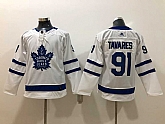 Youth Toronto Maple Leafs 91 John Tavares White Adidas Stitched Jersey,baseball caps,new era cap wholesale,wholesale hats